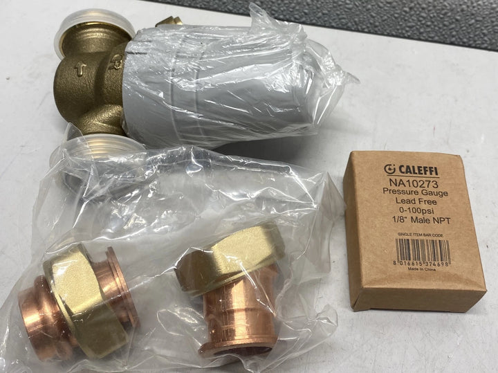 Caleffi 535661HA 1" PresCal Pressure Reducing Valve with Gauge
