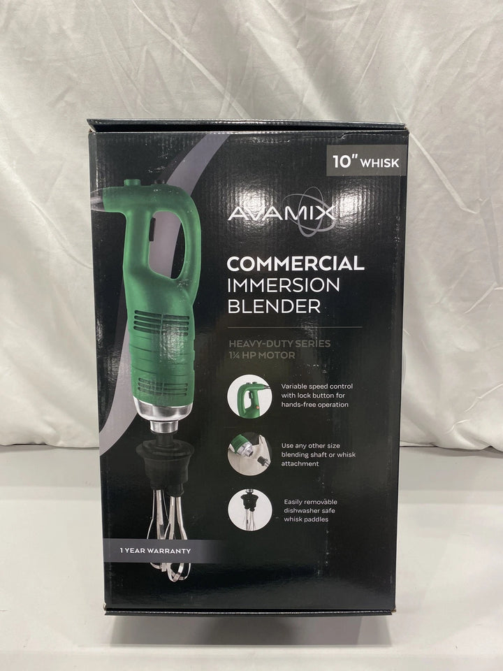 AvaMix IBHDW10R Heavy-Duty Variable Speed Immersion Blender 10in Whisk