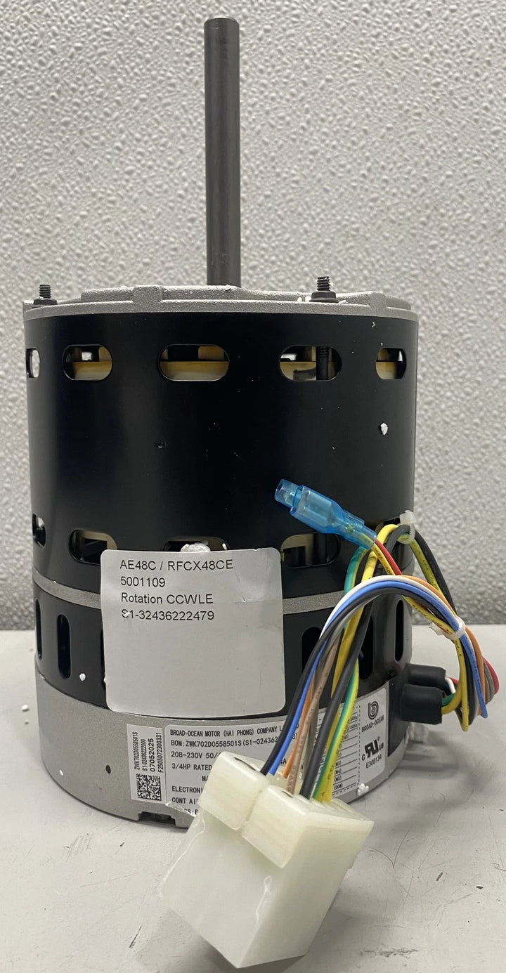 York Programmed ECM Blower Motor,Broad Ocean 3/4 HP, 230V S1-32436222479