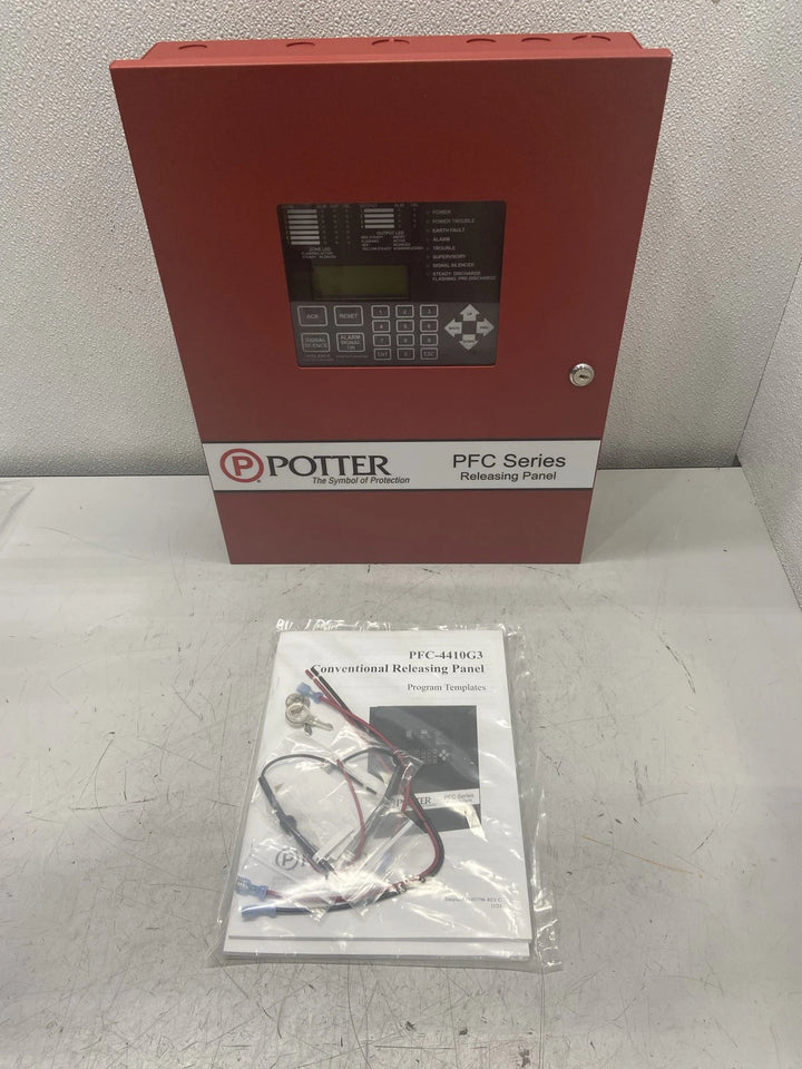 Potter Conventional PFC Series Releasing Panel Red Cabinet PFC-4410G3