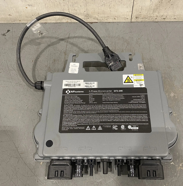AP Systems 60VDC 3-Phase Microinverter QT2-208
