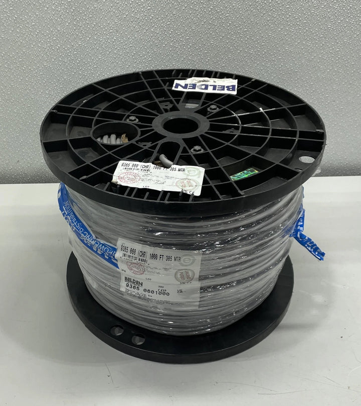 Belden Cable 3 Conductor Chrome 18 AWG Foil 1000' Spool 9365 0601000