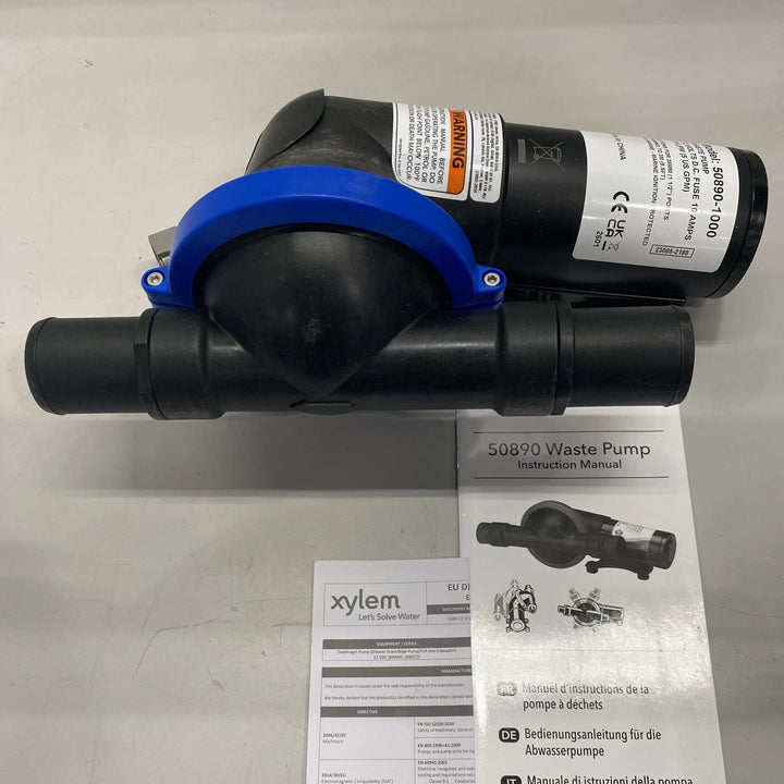 Jabsco Filterless Waste Pump w/ Single Diaphragm - 24V 50890-7010