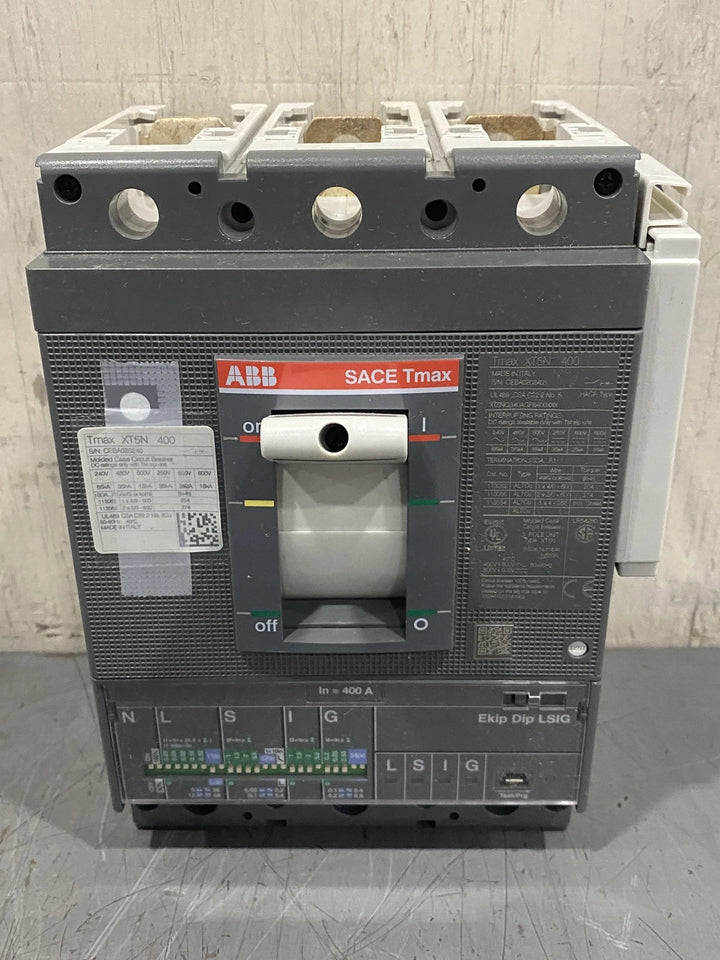 ABB SACE Tmax 400A 3-Pole Circuit Breaker XT5N400