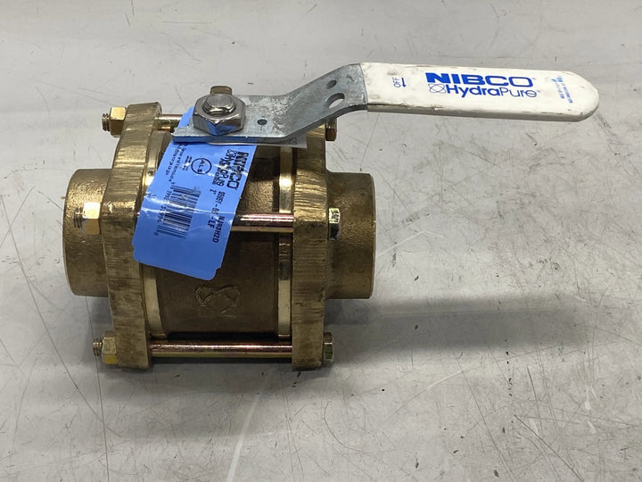 Nibco NJ93H2D 2" Full Port Ball Valve Lead‑Free 3‑Piece Bronze S‑595‑Y‑66‑LF