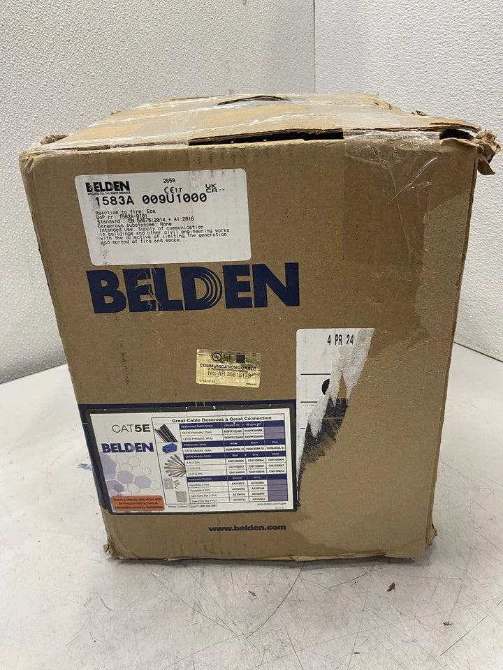 Belden CAT5E 1000' 24AWG White Cable 1583A