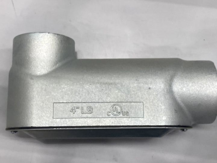 ACP LB400MCG 4" LB Conduit Body w/ Cover & Gasket, Form 35 Malleable Iron
