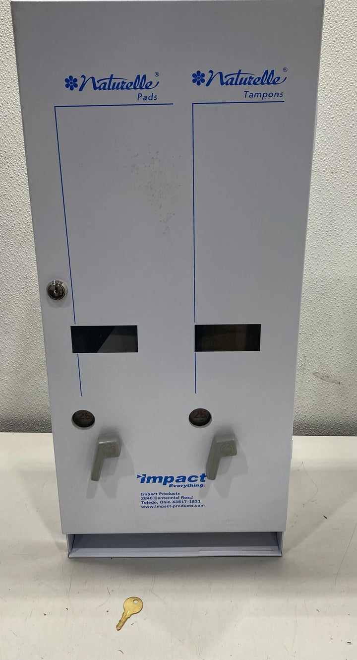 Impact Product Pad & Tampon Dispenser w/ View Window, White 25190900
