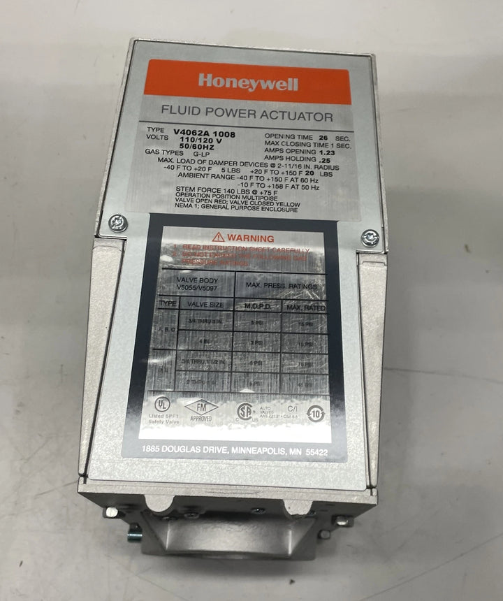 Honeywell Low Pressure Hi-Lo-Off Actuator V4062A1008