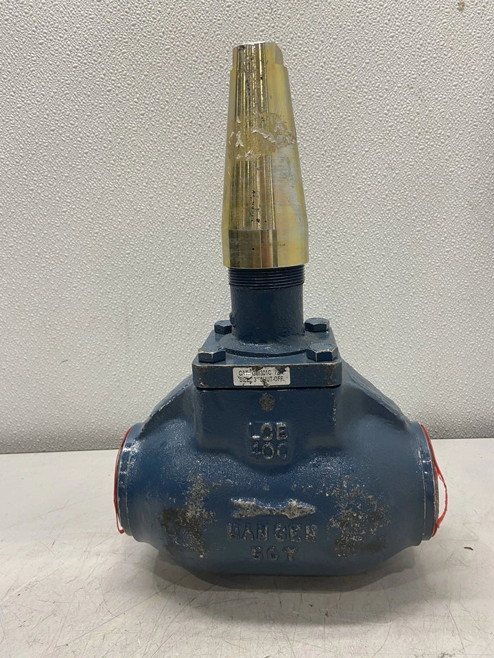Hansen 3" Refrig Shut-Off Valve Globe BW SC GW301C