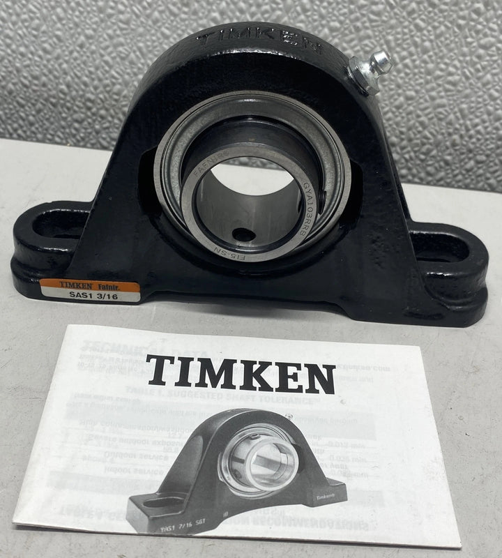 Timken Standard Pillow Block Ball Bearing Unit SAS 1 3/16