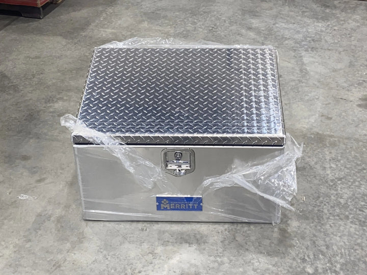 Merritt 30x23x20 Aluminum Logger Tool Box Diamond Plate Locking Lid - USA Made