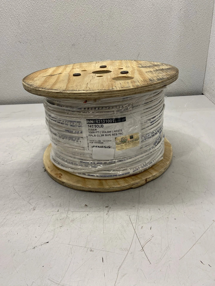 Genesis 14/2 Solid Riser 1000' White Cable 43131001