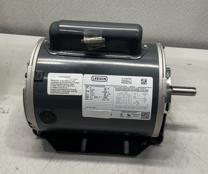 Leeson Motor 1PH 1425RPM 110/220V 3/4HP 5KC49NN0224X