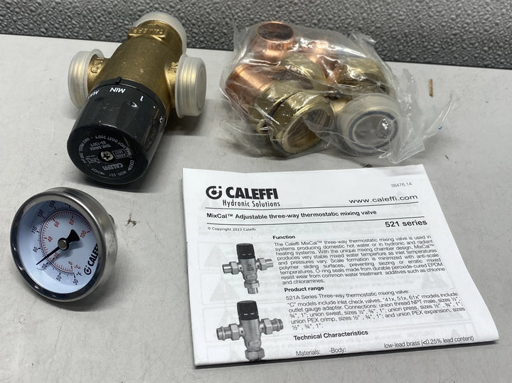 Caleffi Thermostat Mixing Valve 3/4" 521516A