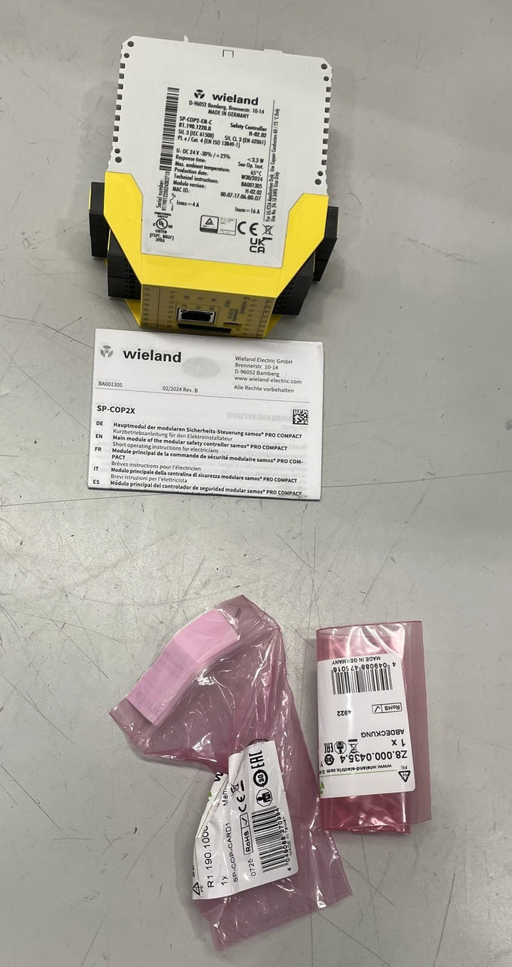 Wieland Compact Module 16 I/O 4 O/P 16.8-30V Supply 4 Amp R1.190.1220.0