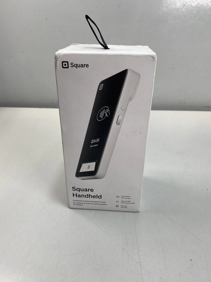 Square Handheld pocketable POS, with built-in payments, barcode scanner,camera.