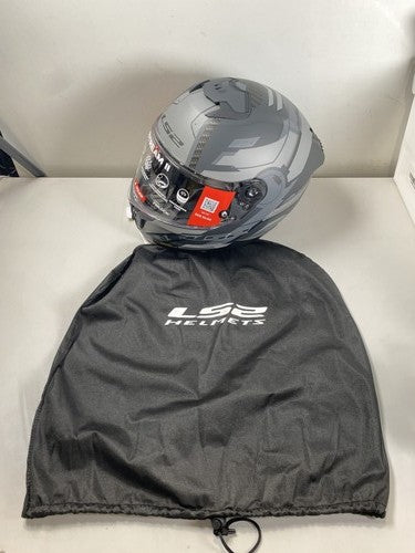 LS2 Motorcycle Full Face Stream II Helmet Size Large - Shadow Matte