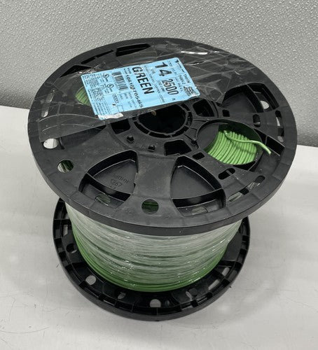 Southwire 2500-ft 14 -AWG Green Stranded Copper THHN wire 106100705465
