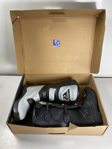 Fly Racing Maverik Motocross Boots Men's Size 12 - Gray/Black (364-66112)