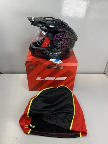 LS2 MX702 Blaze II Motorcycle Helmet RANGI - Gloss Chameleon Black - Medium
