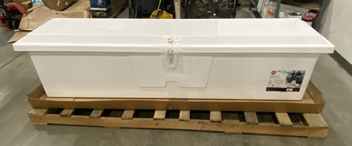 Taylor Made Stow-N-Go Fisherman's Fiberglass Dock Box White 95"L 83560
