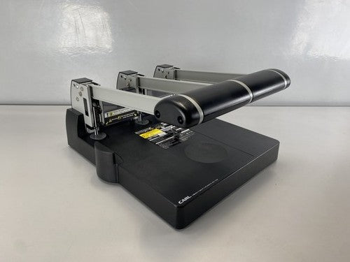 Carl XHC-150N Heavy Duty 3 Hole Punch Built In Paper Guide
