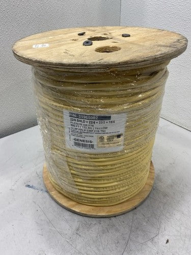 Honeywell 18/ 4+22/ 12 STR 1OAS 5C CMP JKT-WG Yellow Cable 500' 31965002