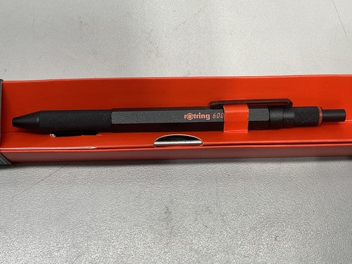Rotring 600 3-in1 Multicolor Ballpoint Pen and Mechanical Pencil - Black, 0.5 mm