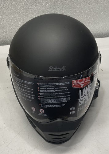 Biltwell Lane Splitter Helmet Flat Black Size XXL